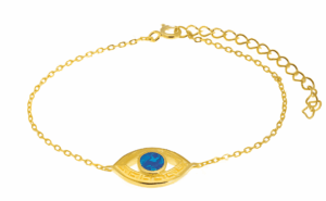 Позлатена гривна "Окото" с опал - Image 1