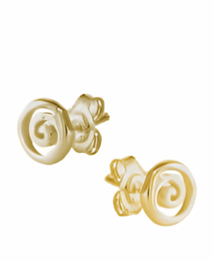 Позлатени обеци Кръгъл Меандър, S  |  Бижута