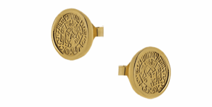 Позлатени обеци с винт диск Фестос, S | HappyMarket.bg Позлатени обеци с винт диск Фестос, S | Бижута