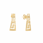 Сребърни висящи обеци с Меандър, M  |  Бижута