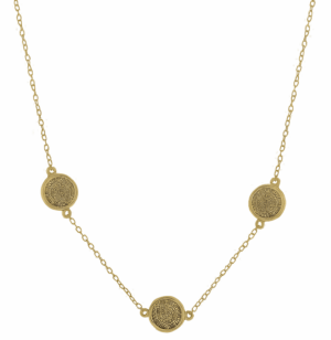 Позлатено колие с 3 диска Фестос  |  Бижута