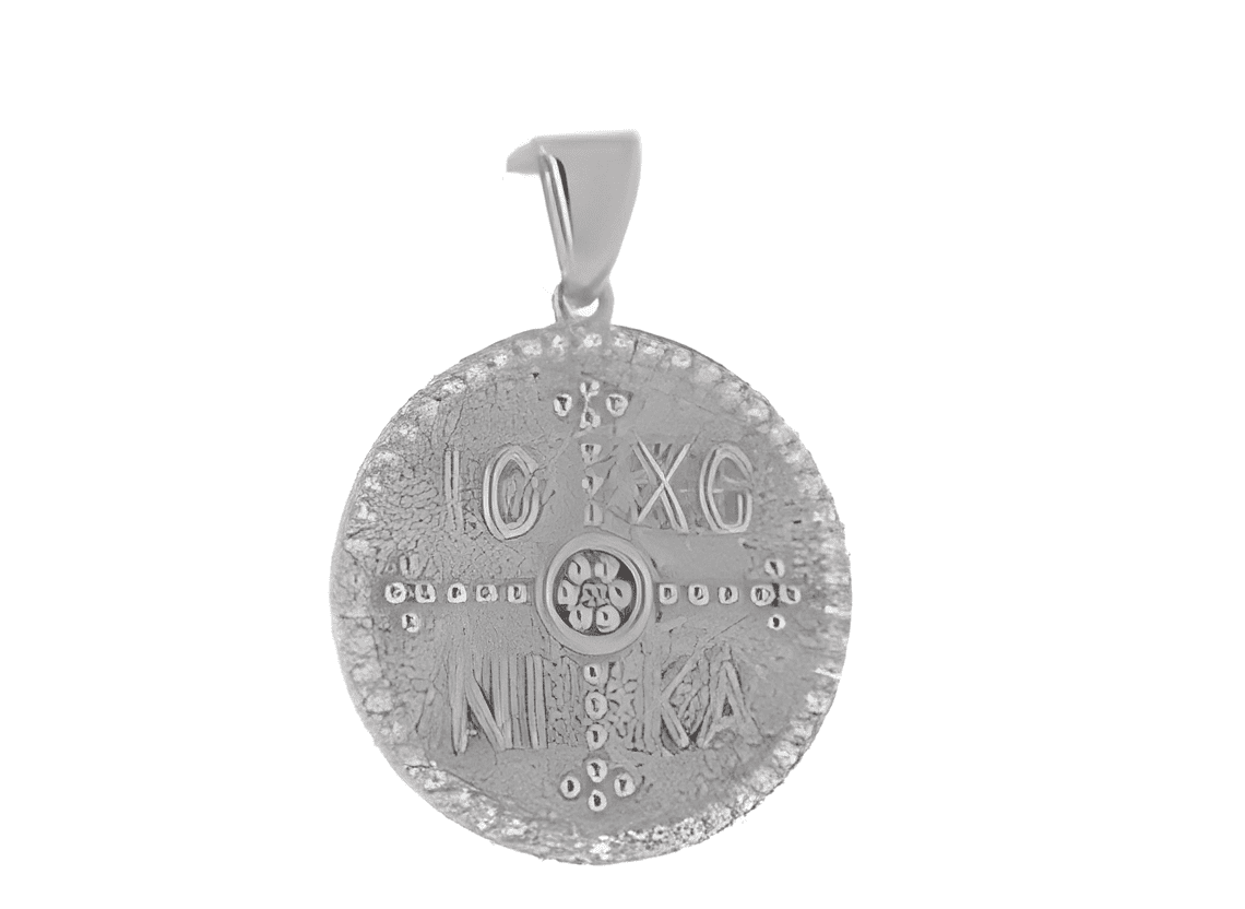 Сребърен медальон Религия