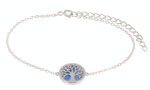 Сребърна гривна "Дървото на живота" с опал - Image 1