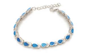 Сребърна гривна „Капки“  |  Бижута