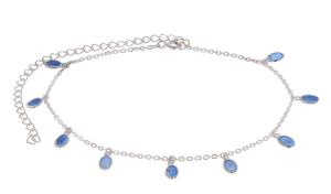 Сребърна гривна с висулки от опал  |  Бижута