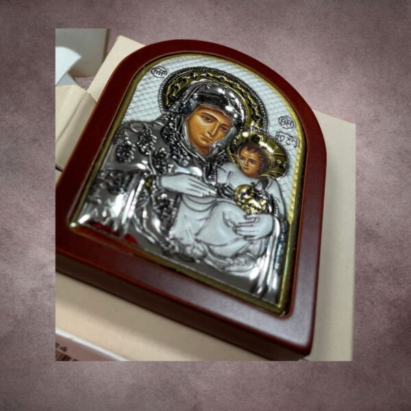 Сребърна икона с магнит Светa Богородица Йерусалимска, 4х6см | HappyMarket.bg Сребърна икона с магнит Светa Богородица Йерусалимска, 4х6см | Икони