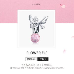 Сребърна висулка "Елф с цвете" 3 Сребърна висулка "Елф с цвете" - Image 3