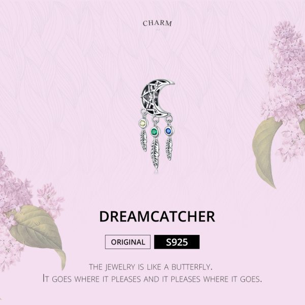 Сребърна висулка „Луна с камъни и листа“ | HappyMarket.bg Сребърна висулка „Луна с камъни и листа“ | Бижута тип Пандора