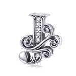 Сребърна висулка с монограм „Буква „G“  |  Бижута тип Пандора