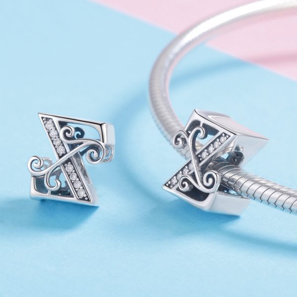 Сребърна висулка с монограм „Буква „Z“ | HappyMarket.bg Сребърна висулка с монограм „Буква „Z“ | Бижута тип Пандора