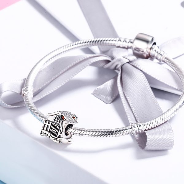 Сребърна висулка „Сладък дом“ | HappyMarket.bg Сребърна висулка „Сладък дом“ | Бижута тип Пандора