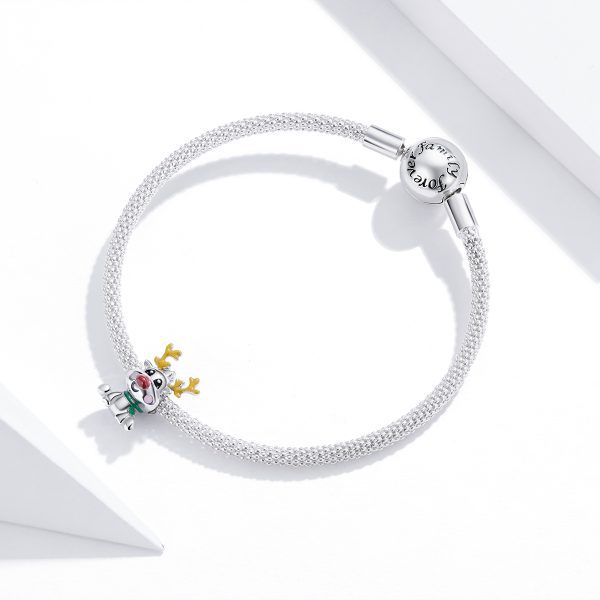 Сребърна висулка „Сладко еленче“ | HappyMarket.bg Сребърна висулка „Сладко еленче“ | Бижута тип Пандора