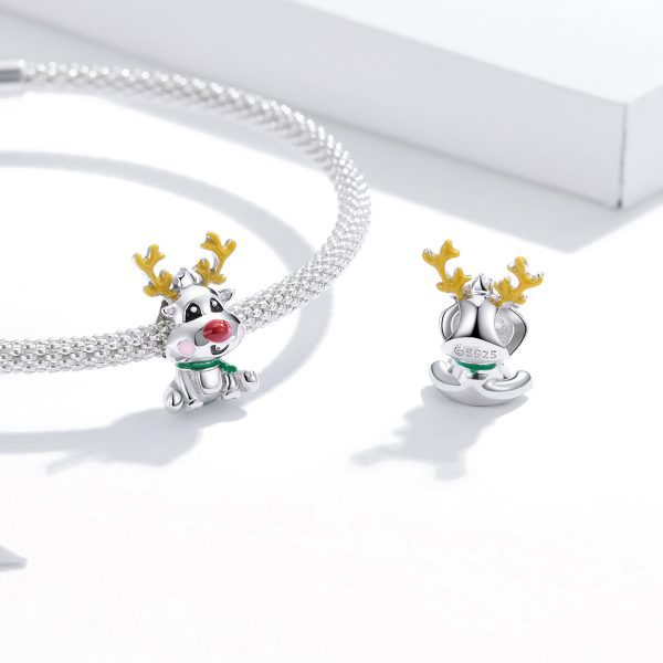 Сребърна висулка „Сладко еленче“ | HappyMarket.bg Сребърна висулка „Сладко еленче“ | Бижута тип Пандора