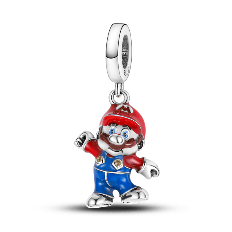 Сребърна висулка "Супер Марио"