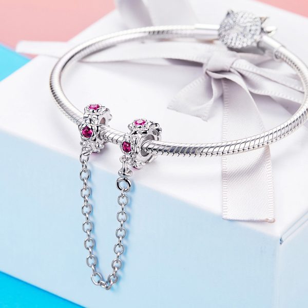 Сребърна висулка „Верижка с камъни“ | HappyMarket.bg Сребърна висулка „Верижка с камъни“ | Бижута тип Пандора