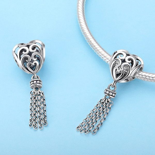 Сребърна висулка „Висулка със сребърно сърце“ | HappyMarket.bg Сребърна висулка „Висулка със сребърно сърце“ | Бижута тип Пандора