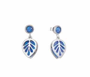 Сребърни обеци „Листа“ с опал, тип винт | HappyMarket.bg Сребърни обеци „Листа“ с опал, тип винт | Бижута