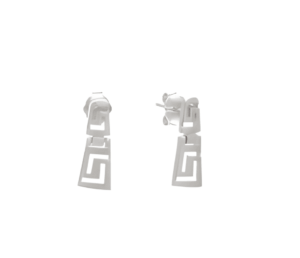 Сребърни висящи обеци с Меандър, S  |  Бижута
