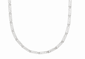 Сребърно колие меандър - Image 1