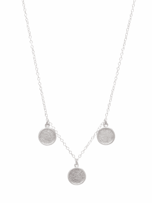 Сребърно колие с 3 висулки Фестос  |  Бижута