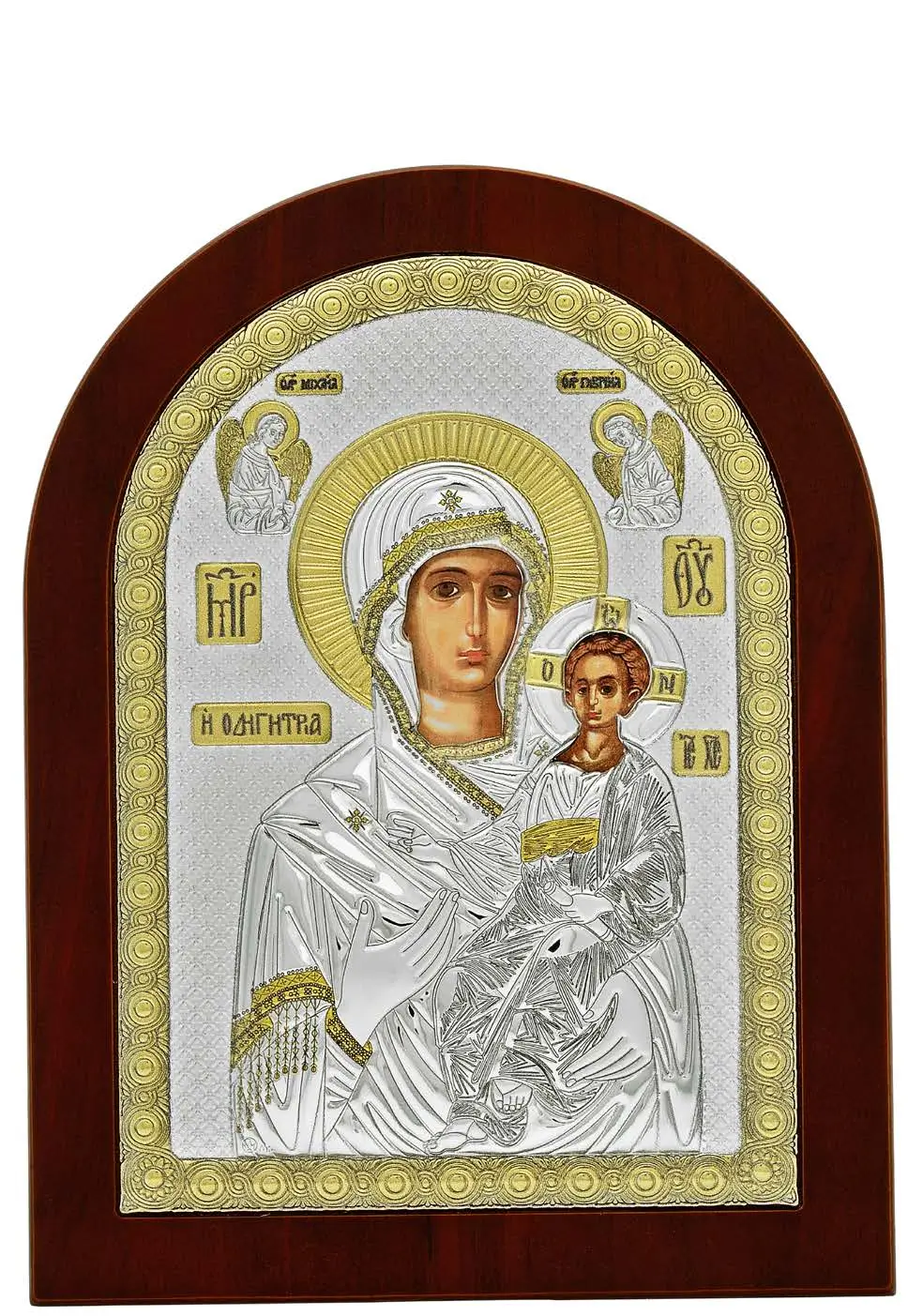 сребърна икона Богородица Пътеводителка