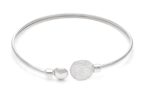 Твърда сребърна гривна с класически диск Фестос | HappyMarket.bg Твърда сребърна гривна с класически диск Фестос | Бижута