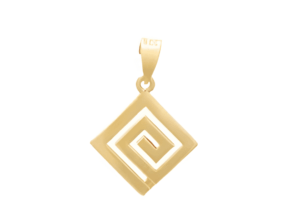 Висулка „Меандър“ от позлатено сребро, M  |  Бижута