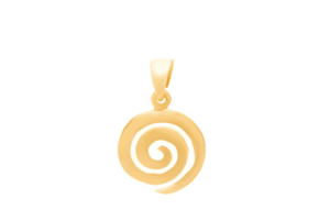 Висулка от позлатено сребро Овален Меандър - Image 1