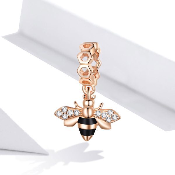 Талисман розово злато „Пчела“ | HappyMarket.bg Талисман розово злато „Пчела“ | Бижута тип Пандора