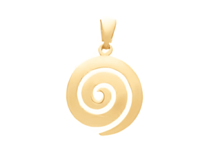 Висулка "Спирала" от позлатено сребро, M - Image 1
