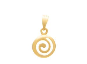 Висулка "Спирала" от позлатено сребро, S - Image 1