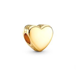 Златна висулка "Блестящо златно сърце"
