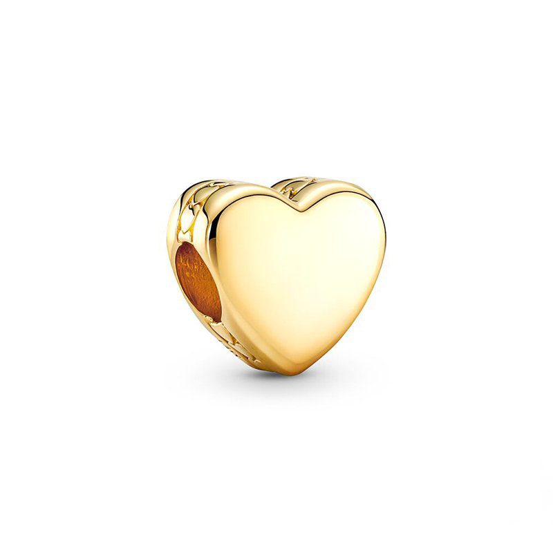 Златна висулка "Блестящо златно сърце"