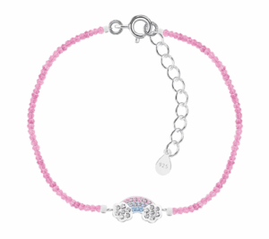 Детска сребърна гривна с кристални камъни Блестяща дъга | HappyMarket.bg Детска сребърна гривна с кристални камъни Блестяща дъга | Детски бижута