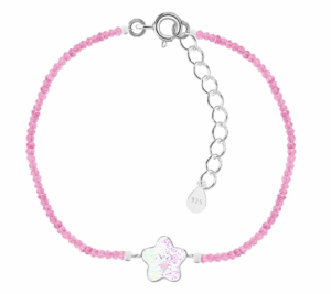 Детска сребърна гривна с кристални камъни Щастлива звездичка | HappyMarket.bg Детска сребърна гривна с кристални камъни Щастлива звездичка | Детски бижута