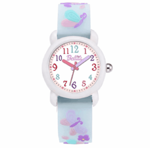 Детски часовник за момиче Пеперуди син | HappyMarket.bg Детски часовник за момиче Пеперуди син | Деца