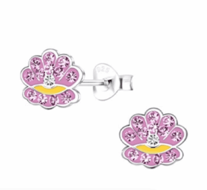 Детски сребърни обеци Блестяща морска мида, тип винт | HappyMarket.bg Детски сребърни обеци Блестяща морска мида, тип винт | Детски бижута