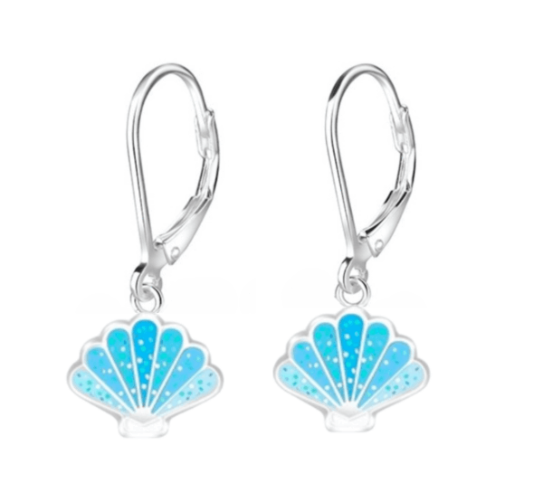 Детски сребърни обеци Морска мида, тип лостче | HappyMarket.bg Детски сребърни обеци Морска мида, тип лостче | Детски бижута