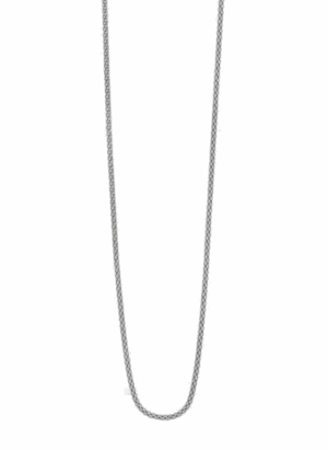 Сребърен синджир с плетка царевица,45см - Image 1