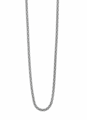 Сребърен синджир с плетка царевица,45см 1 Сребърен синджир с плетка царевица,45см - Image 1