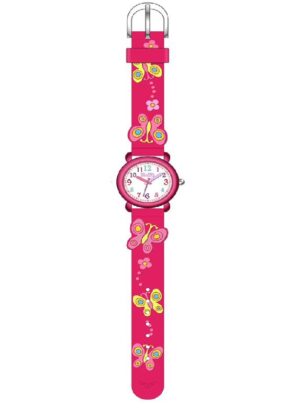 Детски часовник за момиче Пеперуди розов  |  Деца