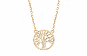 Позлатено изчистено сребърно колие "Дървото на живота" 1 Позлатено изчистено сребърно колие "Дървото на живота" - Image 1