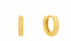 Класически сребърни позлатени обеци халки с английско закопчване  |  Бижута