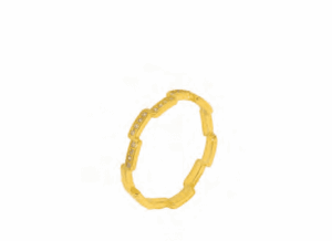 Позлатен сребърен пръстен с циркони – халка с правоъгълници | HappyMarket.bg Позлатен сребърен пръстен с циркони – халка с правоъгълници | Бижута