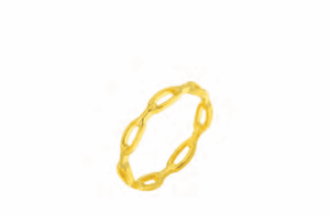 Позлатен сребърен пръстен “Верига” - Image 1