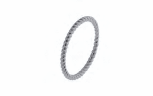 Сребърен пръстен "Релефна халка" - Image 1