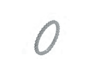 Сребърен пръстен халка с цирконии  |  Бижута