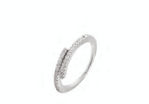 Сребърен пръстен с циркони „Нимфа“ | HappyMarket.bg Сребърен пръстен с циркони „Нимфа“ | Бижута