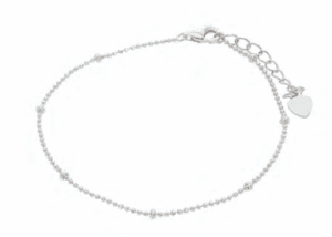 Сребърна гривна за глезен „Топчета“ | HappyMarket.bg Сребърна гривна за глезен „Топчета“ | Бижута