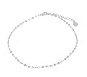 Сребърна гривна за глезен "Верижка" 1 Сребърна гривна за глезен "Верижка" - Image 1